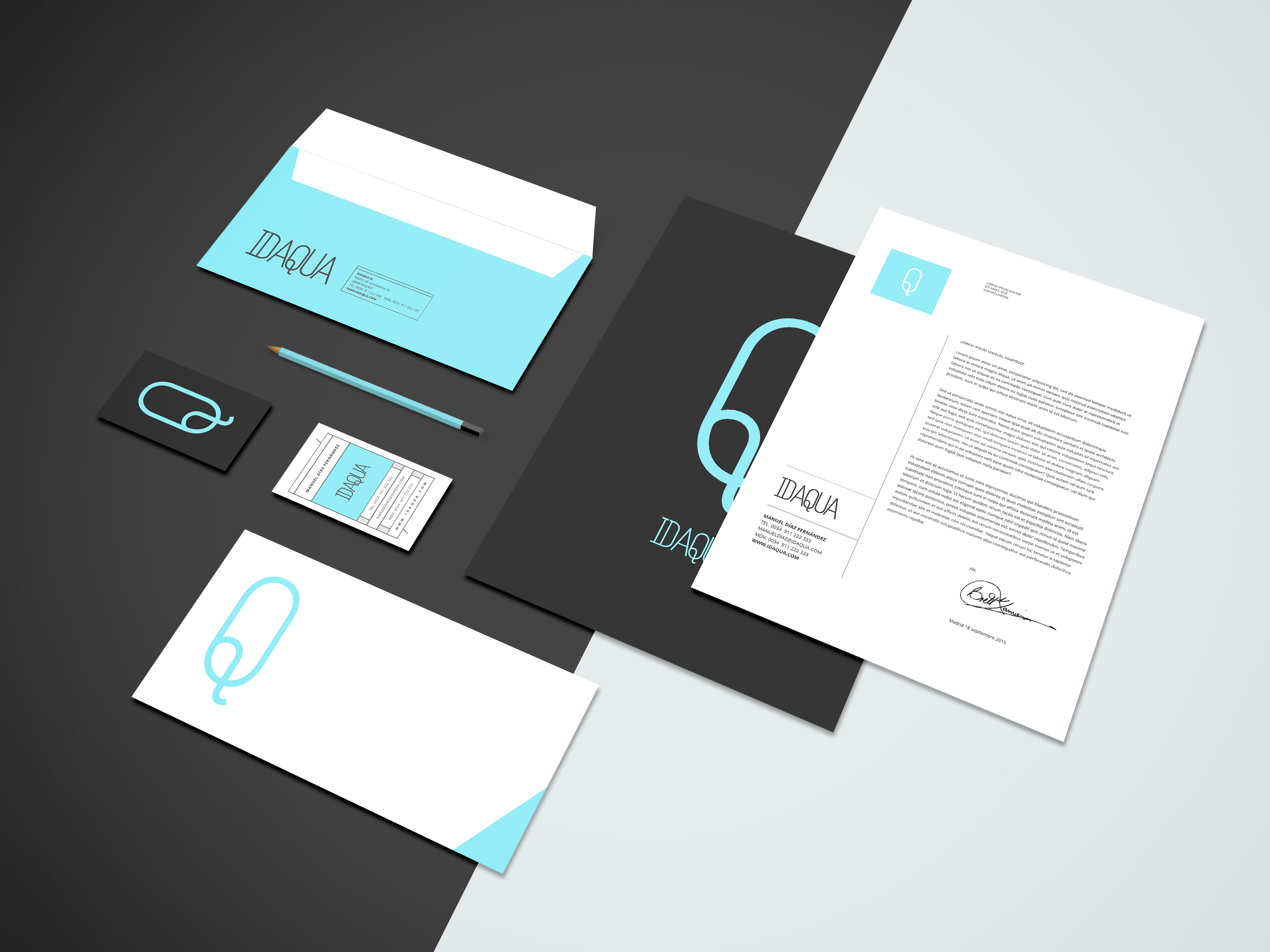 IdAqua brand identity presentation
