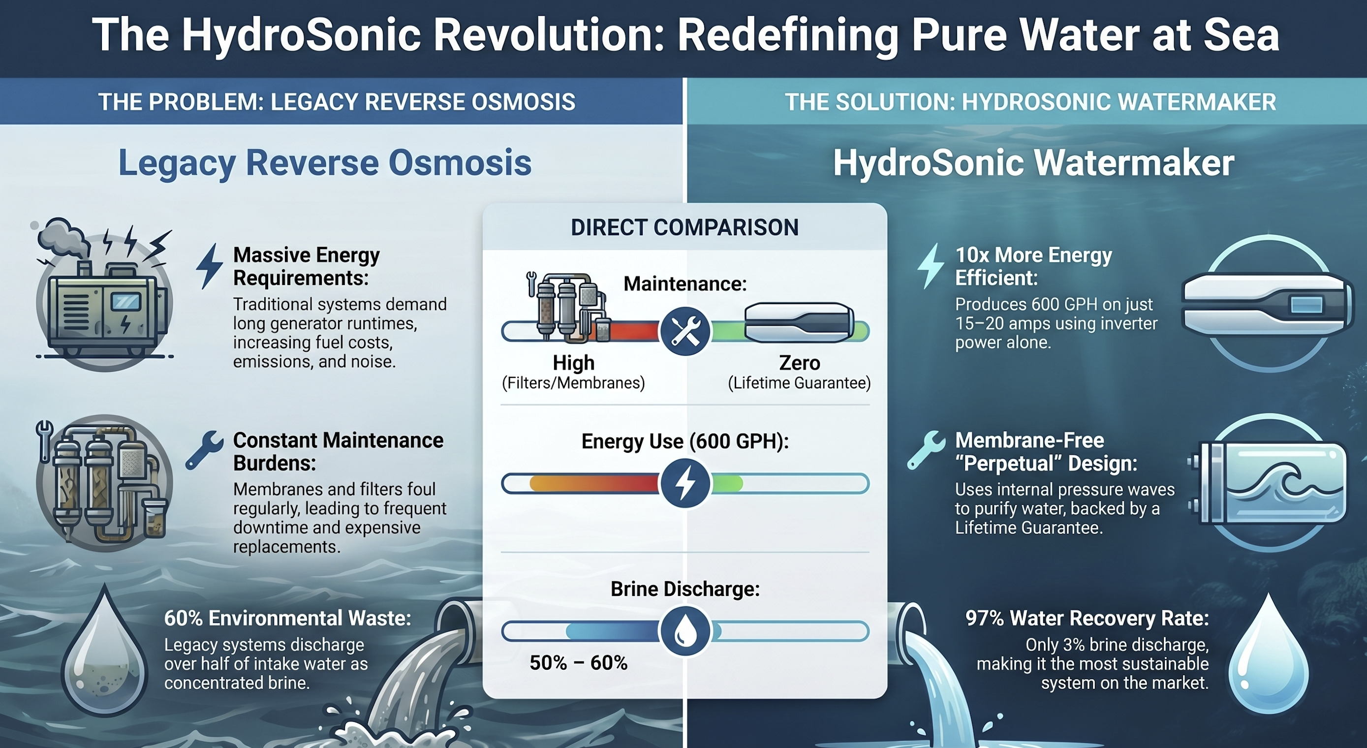 Orca Marine Revolution business plan presentation with an orca, product visual, strategic pillars, and global reach