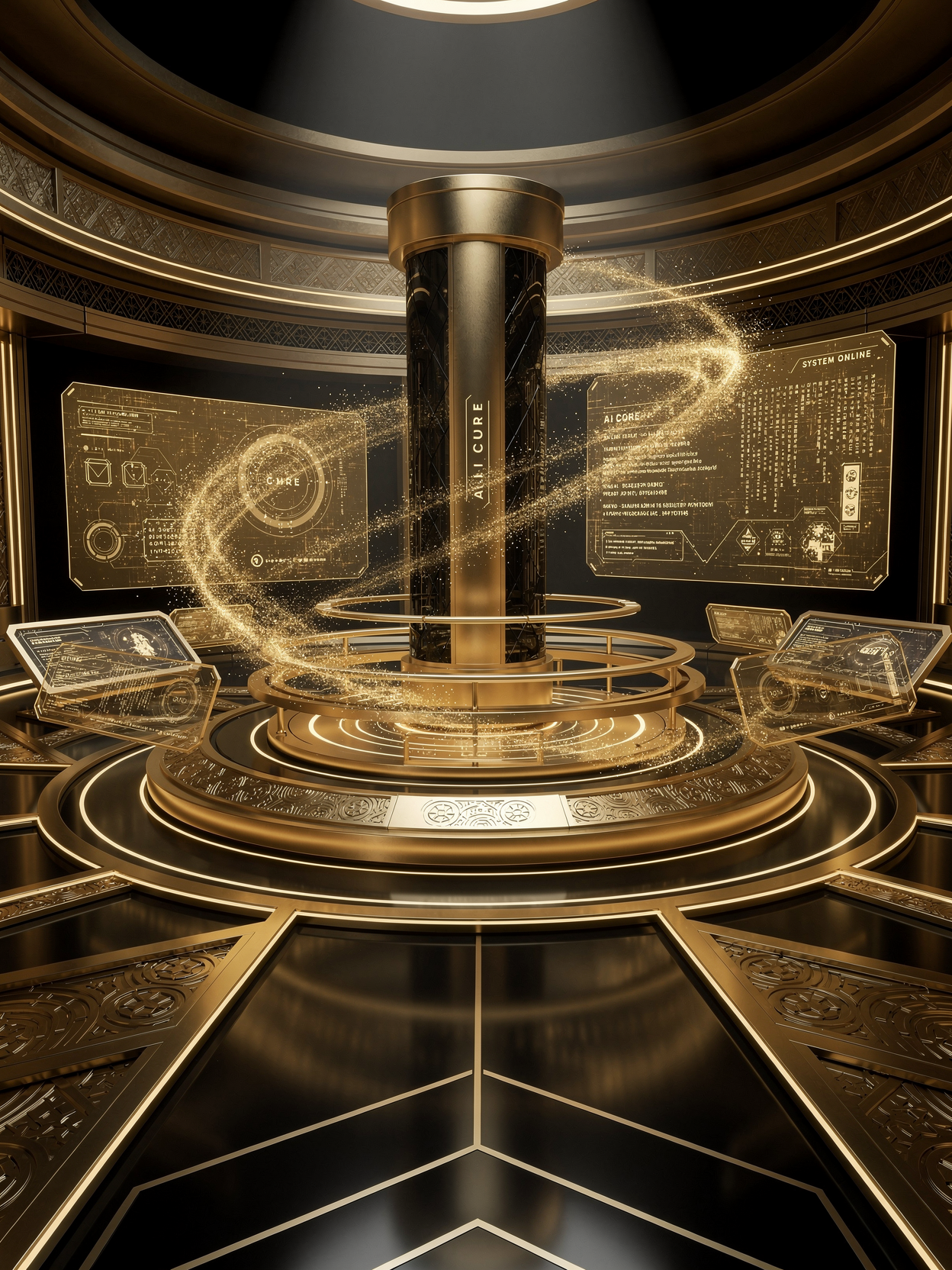Golden AI executive command center